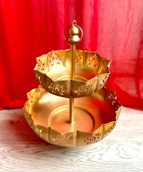 2 Tier Lotus Bowl Urli