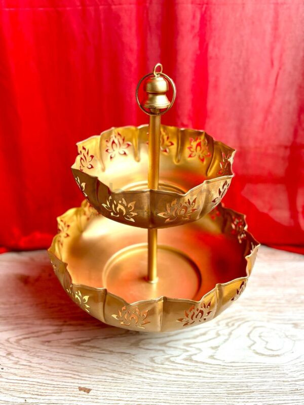 2 Tier Lotus Bowl Urli