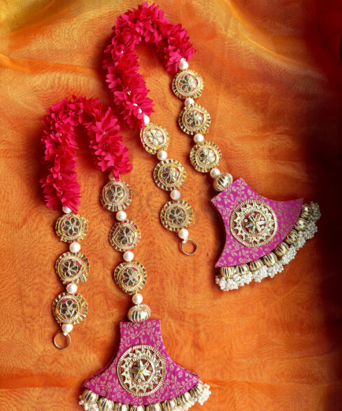 Brocade with Gota Patti Hanging