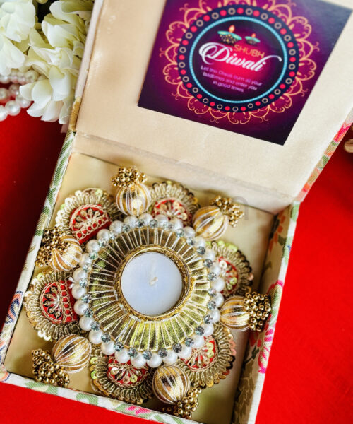 Jhumki Diya  with Brocade Box