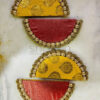 Patola Half Circle plates dual tone