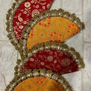 Brocade Half Circle Plates