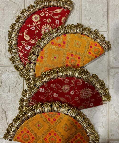 Brocade Half Circle Plates