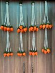 Lotus Bud Pearl Hangings Orange