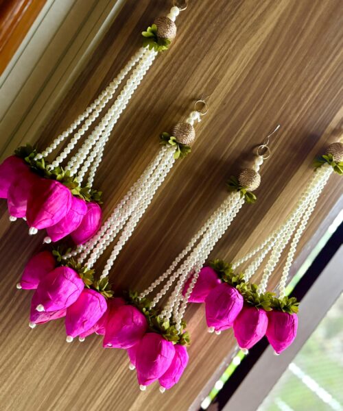 Lotus Bud Pearl Hangings 4