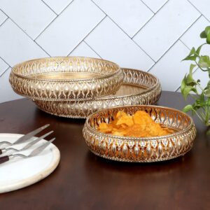 Cutwork Tray set 3 Pcs