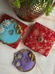 Resin Platter Brocade Hamper