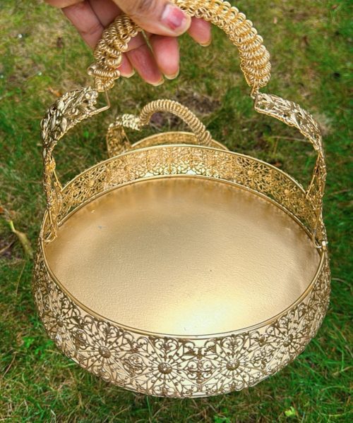 Cutwork Tray with Handle