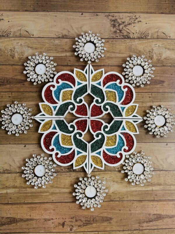 Rangoli Stencils and Glitters Combo