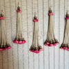 Pearl Hanging with Peonies Tassel