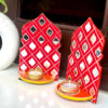 Mirror work Jharokha with Tlight Holder