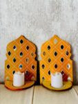 Mirror work Jharokha with Tlight Holder