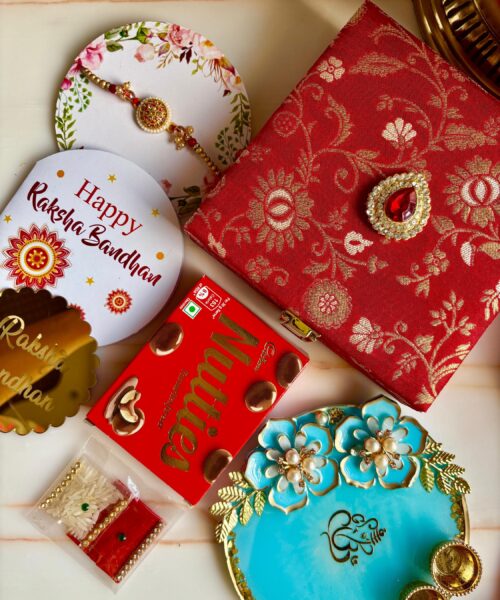Ganesha Thali Rakhi  Hamper