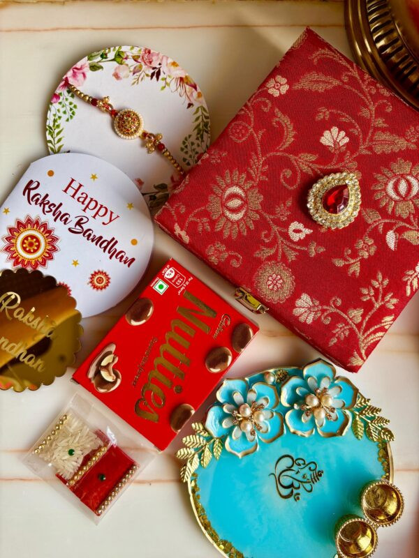 Ganesha Thali Rakhi  Hamper