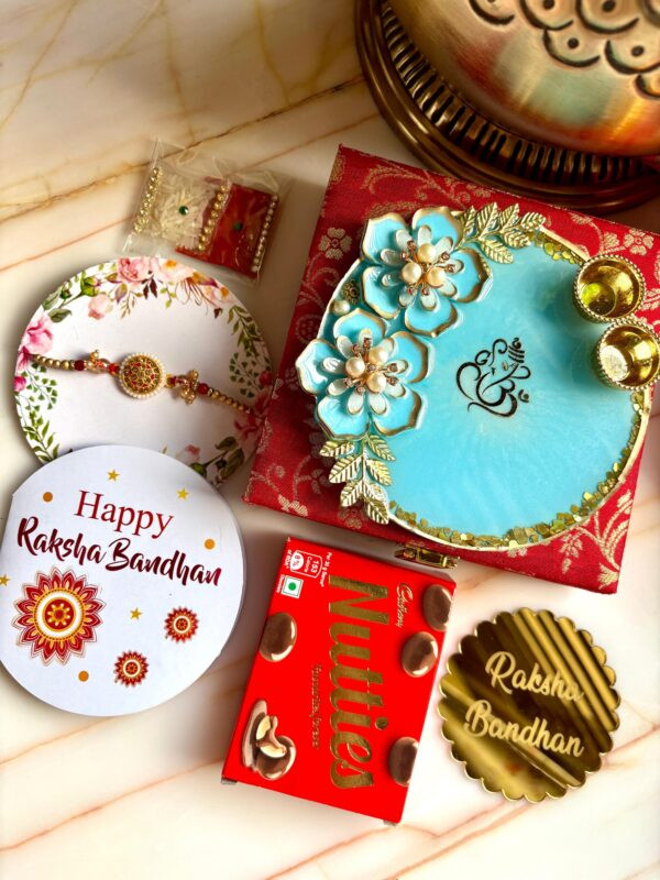 Ganesha Thali Rakhi  Hamper