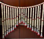 White Gajra Backdrop with Danglers