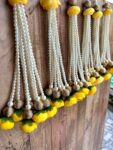 Pearl Hanging with Peonies Tassel
