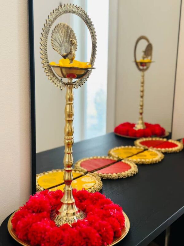 Peacock Brass Deepams