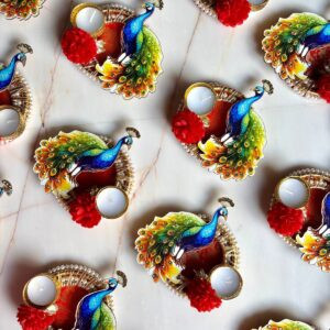 Peacock Tlight Holders
