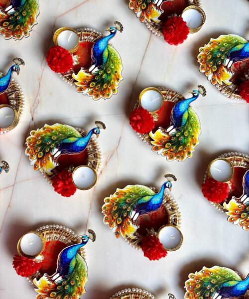 Peacock Tlight Holders