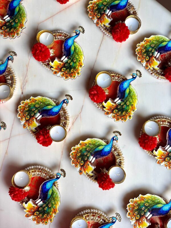 Peacock Tlight Holders