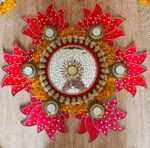 Kamal  Mirror work  Rangoli