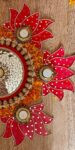 Kamal  Mirror work  Rangoli