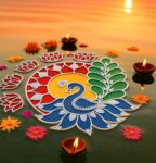 DIY Mayuri Rangoli Mat