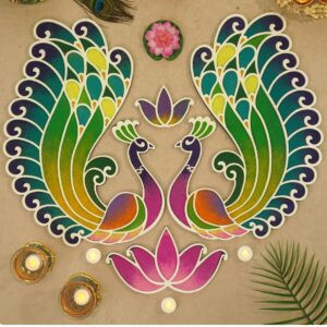 DIY Morni  Rangoli Mat