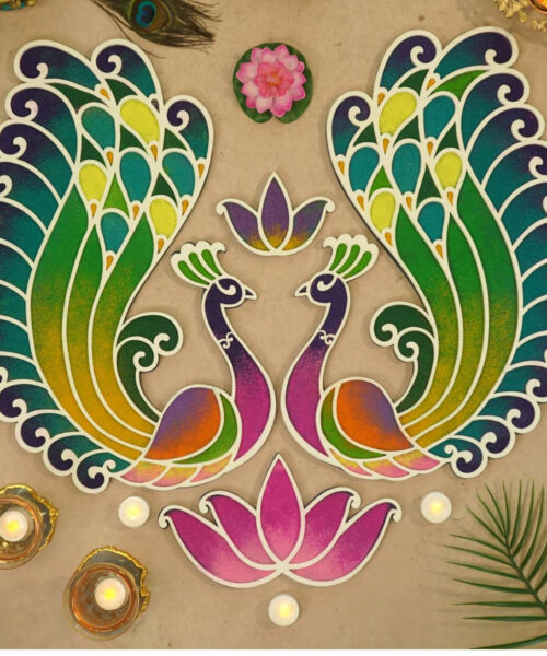 DIY Morni  Rangoli Mat