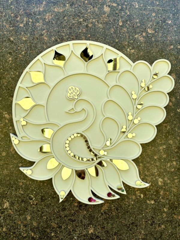 DIY Mayuri Rangoli Mat