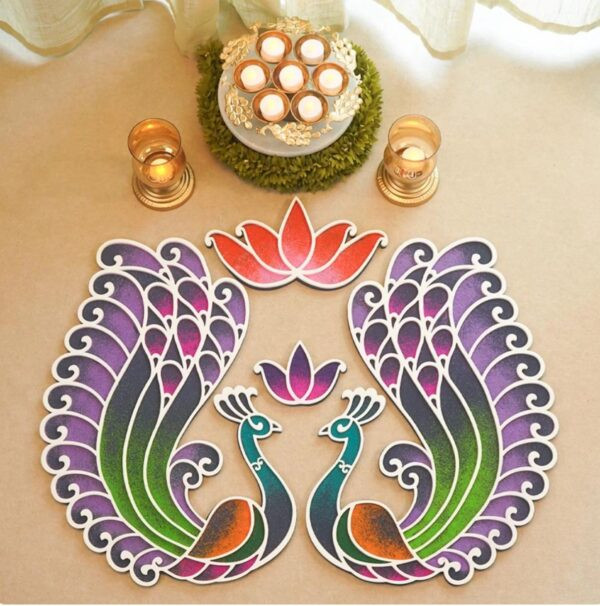 DIY Morni  Rangoli Mat