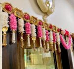 Gold Kundan and Pink Bandhanwar