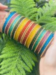 Multi Glass Bangles Set